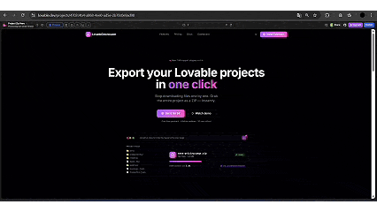 Demo animata: dal popup al ZIP scaricato in 3 secondi